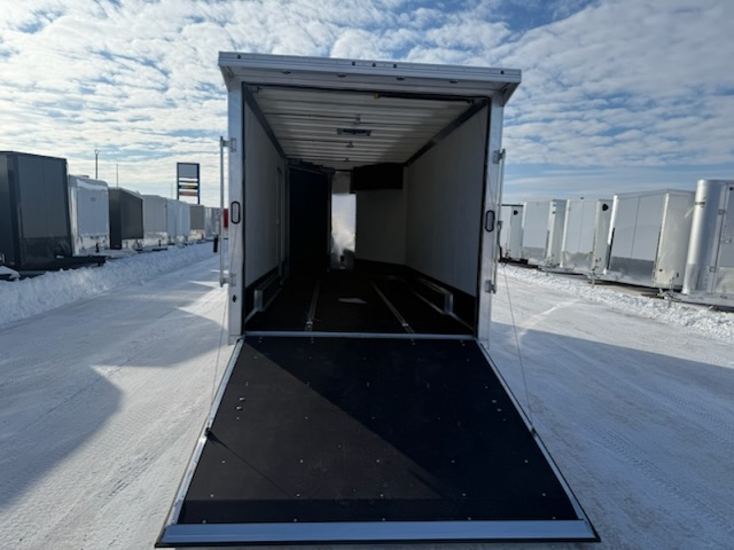 New 2026 Mission MES7.5X16+5 IF Snowmobile Trailer