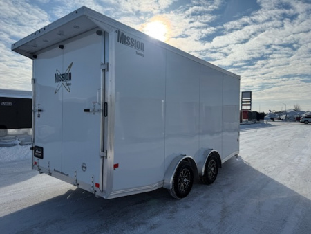 New 2026 Mission MES7.5X16+5 IF Snowmobile Trailer