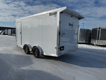 New 2026 Mission MES7.5X16+5 IF Snowmobile Trailer