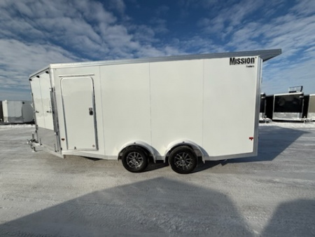 New 2026 Mission MES7.5X16+5 IF Snowmobile Trailer