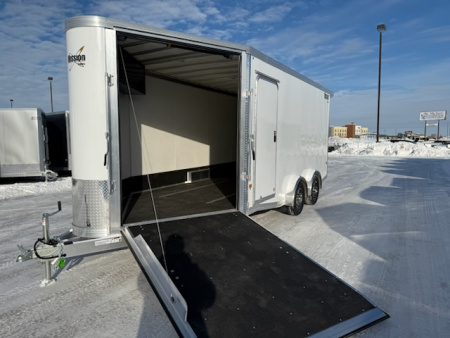 New 2026 Mission MES7.5X16+5 IF Snowmobile Trailer