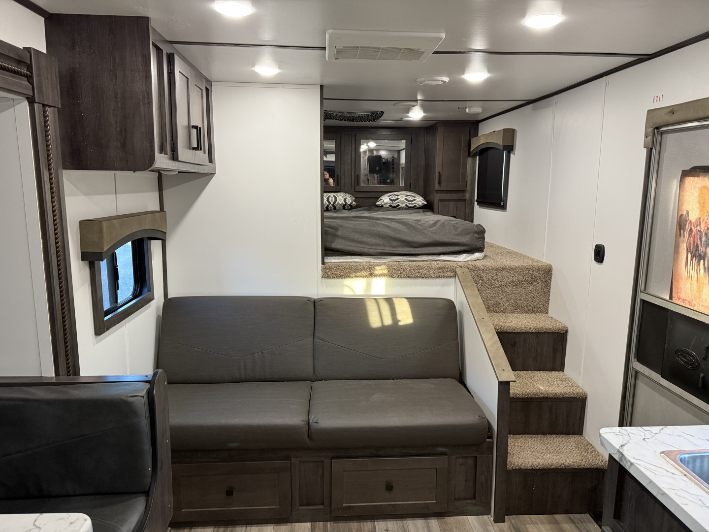 Used 2022 Bison Trailers SV8414-B SILVERADO Horse Trailer