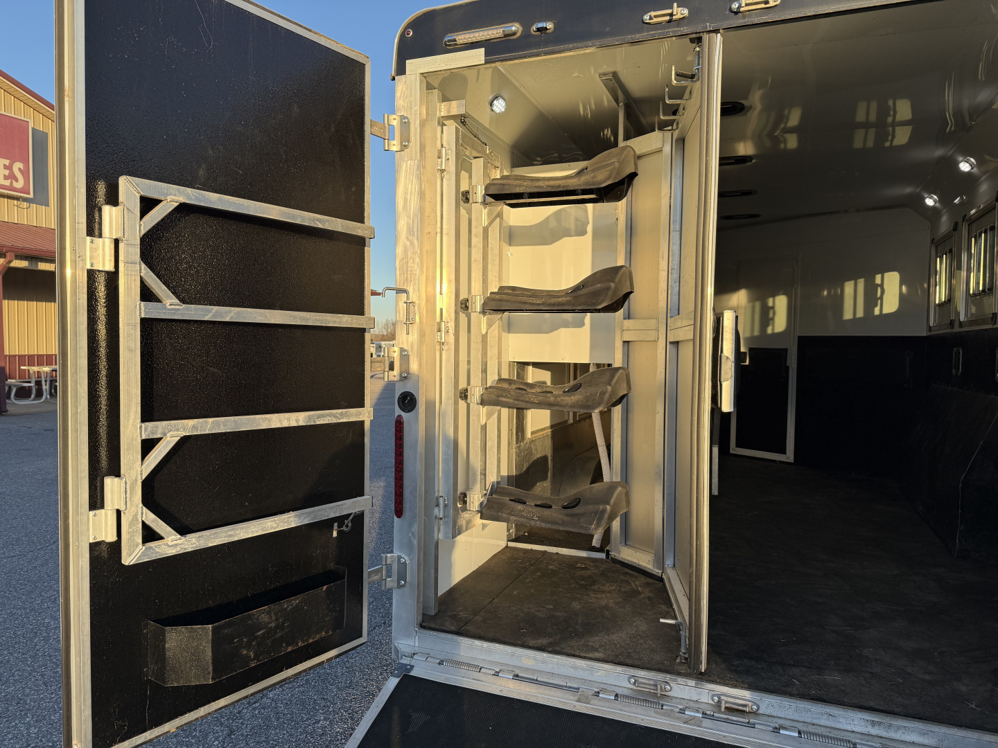 Used 2022 Bison Trailers SV8414-B SILVERADO Horse Trailer