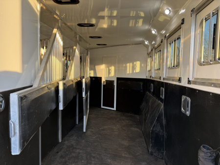 Used 2022 Bison Trailers SV8414-B SILVERADO Horse Trailer