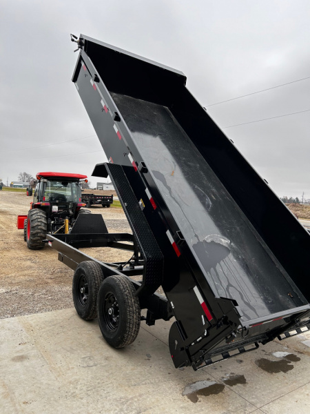 New 2026 H&H Trailers 82"X16' BP TARP/RAMPS 14K INDUSTRIAL Dump Trailer