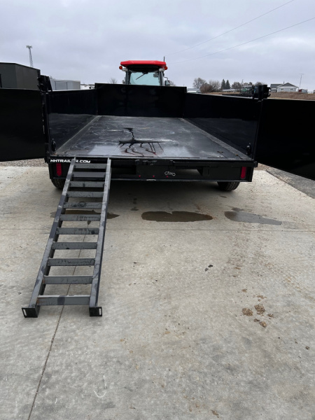 New 2026 H&H Trailers 82"X16' BP TARP/RAMPS 14K INDUSTRIAL Dump Trailer