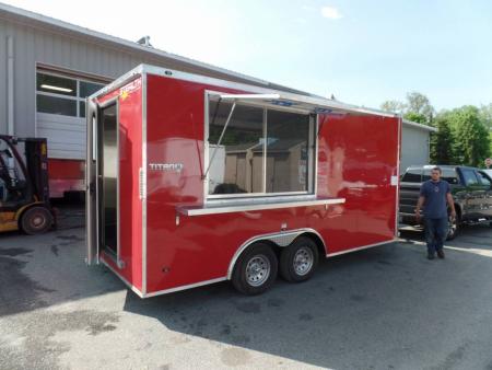 New EXAMPLE / Concession Trailer Custom Built , Exhaust Hood, Sinks