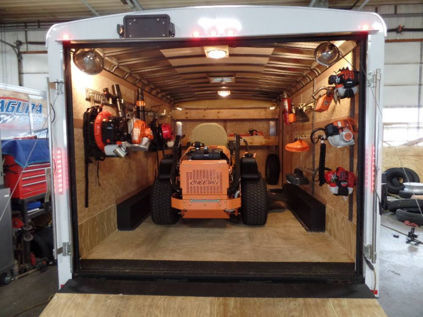 Snaprack 7 Rack Build New EXAMPLE / ENCLOSED LANDSCAPE TRAILER IDEAS, US Patented FastLoad ...