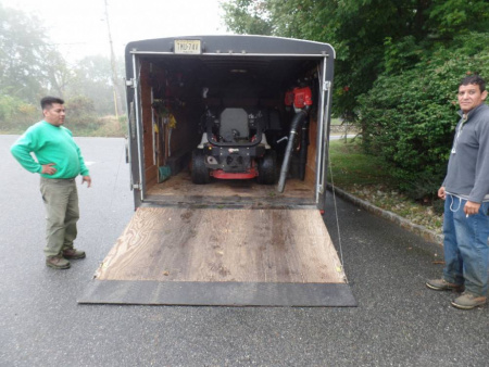 New EXAMPLE / ENCLOSED LANDSCAPE TRAILER IDEAS, US Patented FastLoad Ramp, and Patented SnapRack shelving and Landscape Racks
