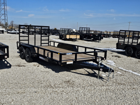 New 2026 Sure-Trac 7 x 16 7K Tube Top Utility Trailer