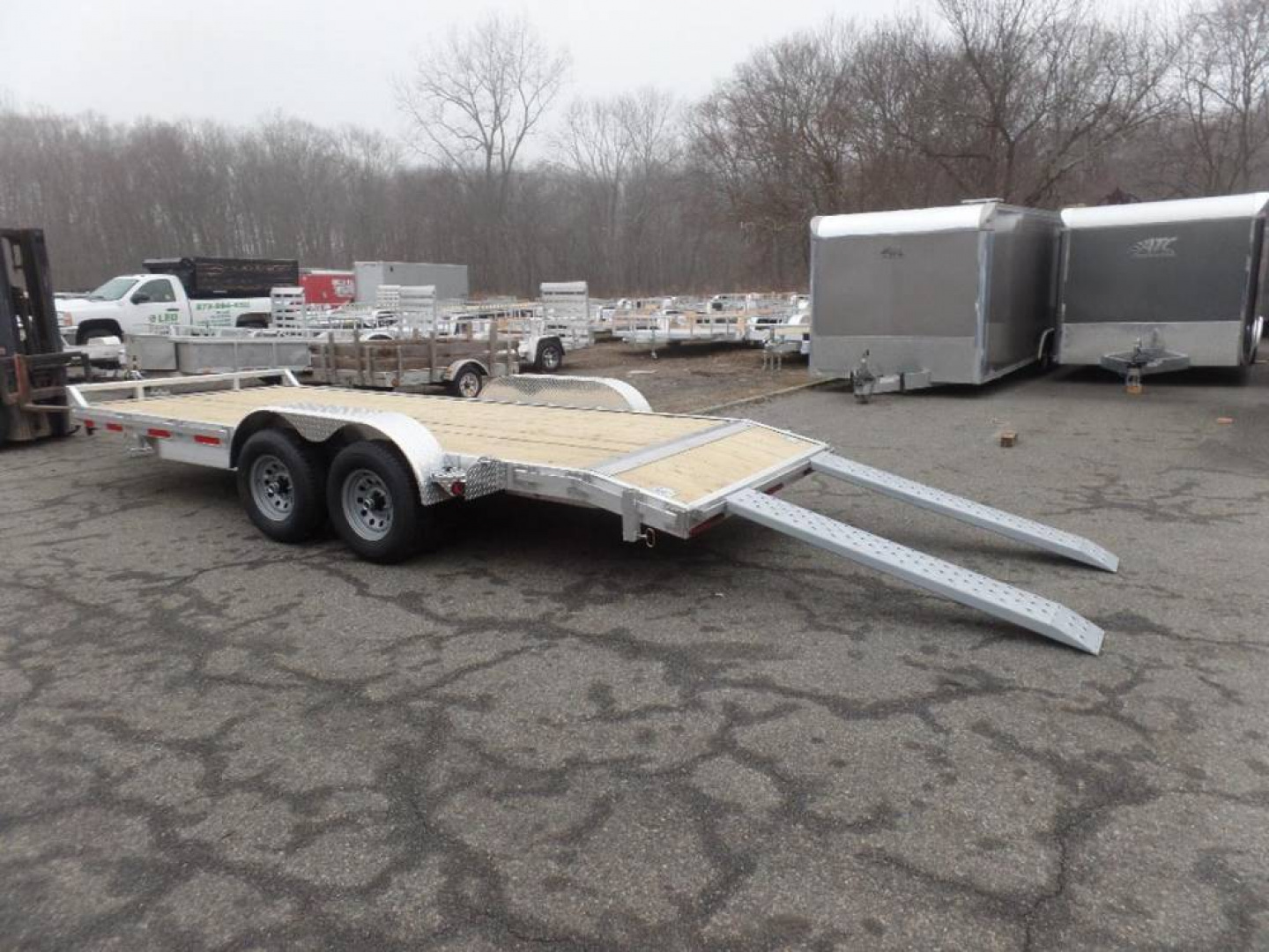 New EXAMPLE / 18 ft open car trailer, 9,990 LB. GVWR, ALUMINUM Frame ...