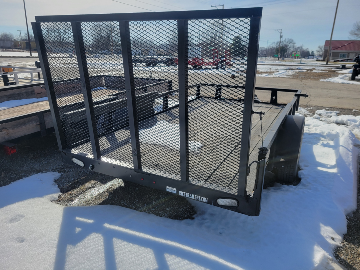 Used 2016 Rice Trailers 7x12 Utility Trailer