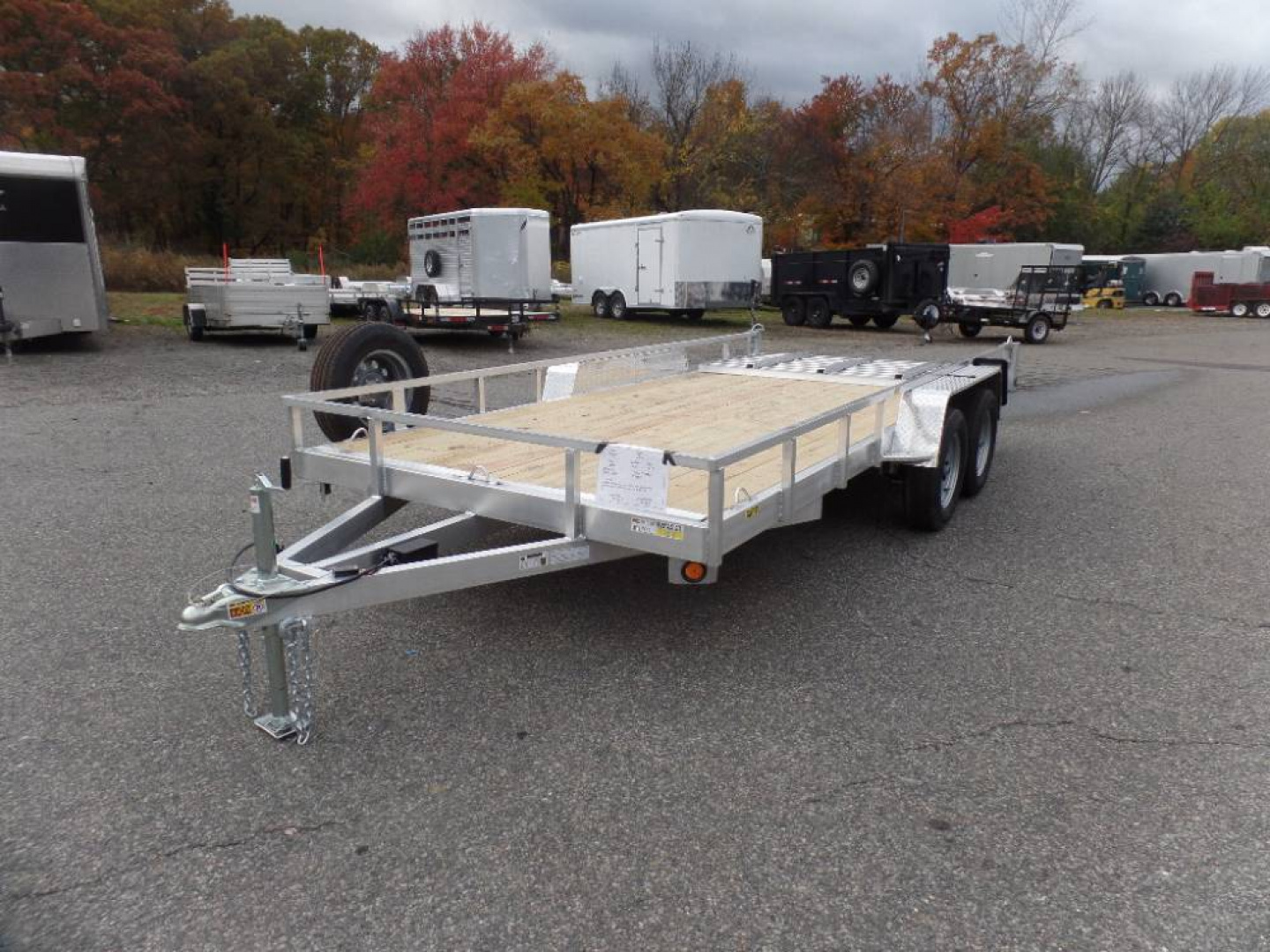 New EXAMPLE / 82" wide by 16 ft. long Landscape / Utility Trailer Aluminum Frame
