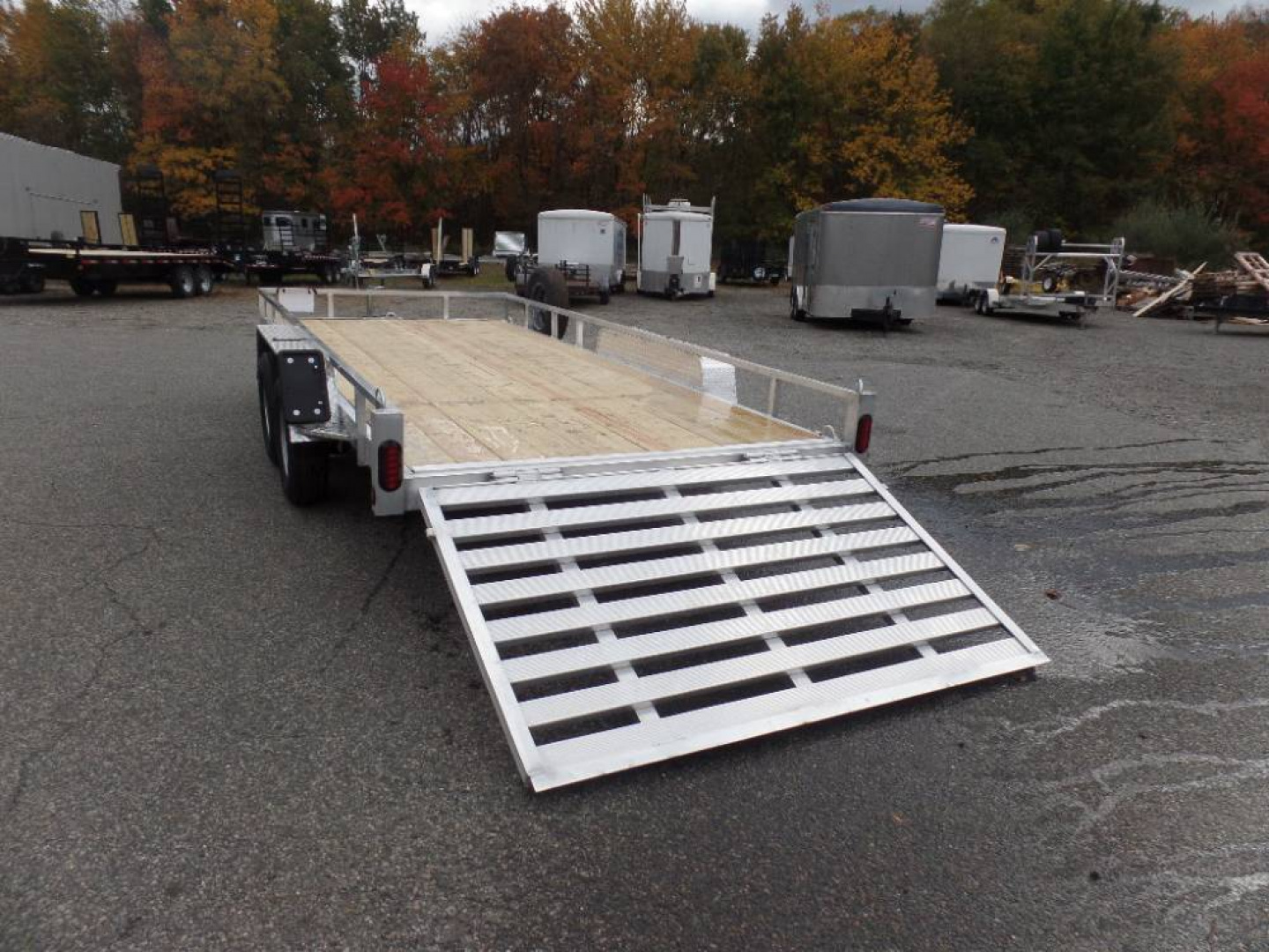 New EXAMPLE / 82" wide by 16 ft. long Landscape / Utility Trailer Aluminum Frame