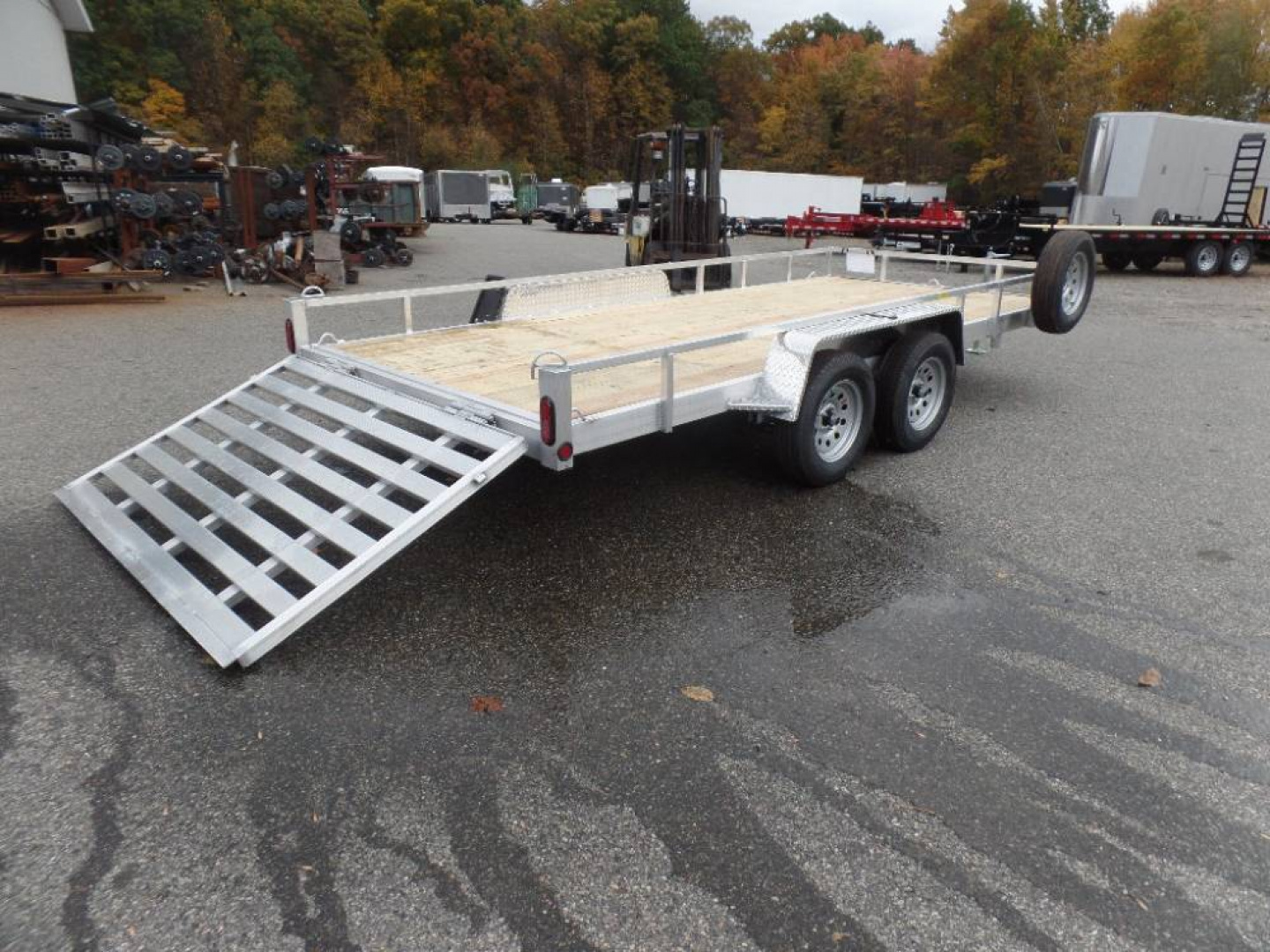 New EXAMPLE / 82" wide by 16 ft. long Landscape / Utility Trailer Aluminum Frame
