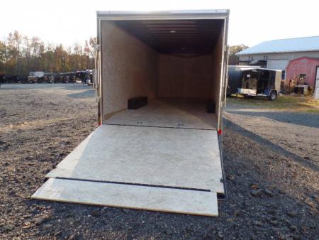 New EXAMPLE  /Enclosed Car Trailer 8.5X24 7 ft. interior Height / Charcoal Gray Exterior