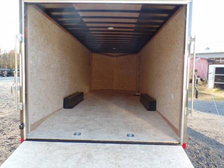New EXAMPLE  /Enclosed Car Trailer 8.5X24 7 ft. interior Height / Charcoal Gray Exterior