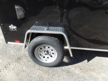 New EXAMPLE / 5 X 8 Enclosed Trailer 5 1/2 ft. interior height. Ramp on back. LOOK 5X8S