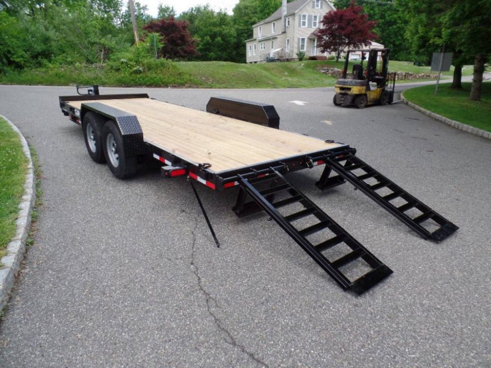 New 20 FT. by 81" wide Equipment Trailer, 15,400 GVWR, 11,800 lb. Payload P7CAM20C