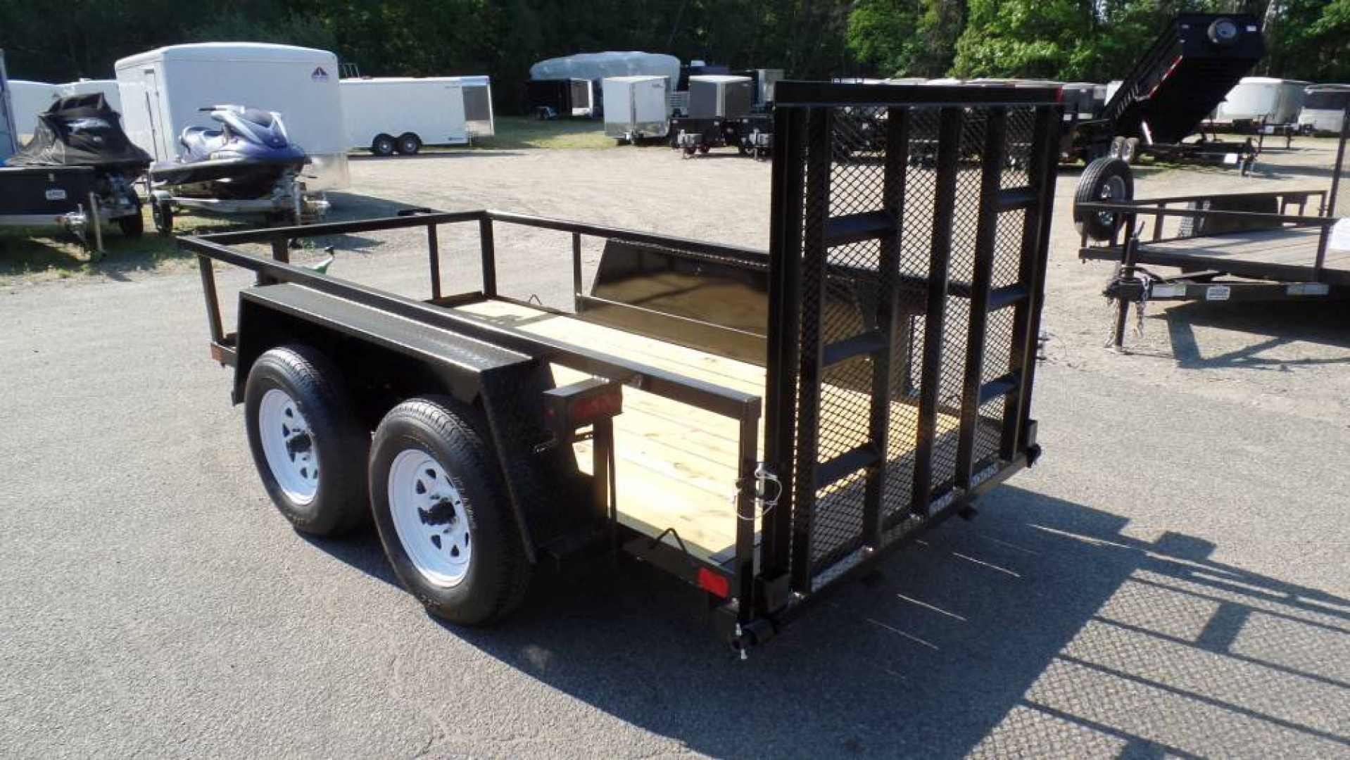 New Small But Mighty 5X10 Utility Trailer, 7,000 LB. GVWR,Low Deck Height to load Mini Skid Steer, Stump Grinder