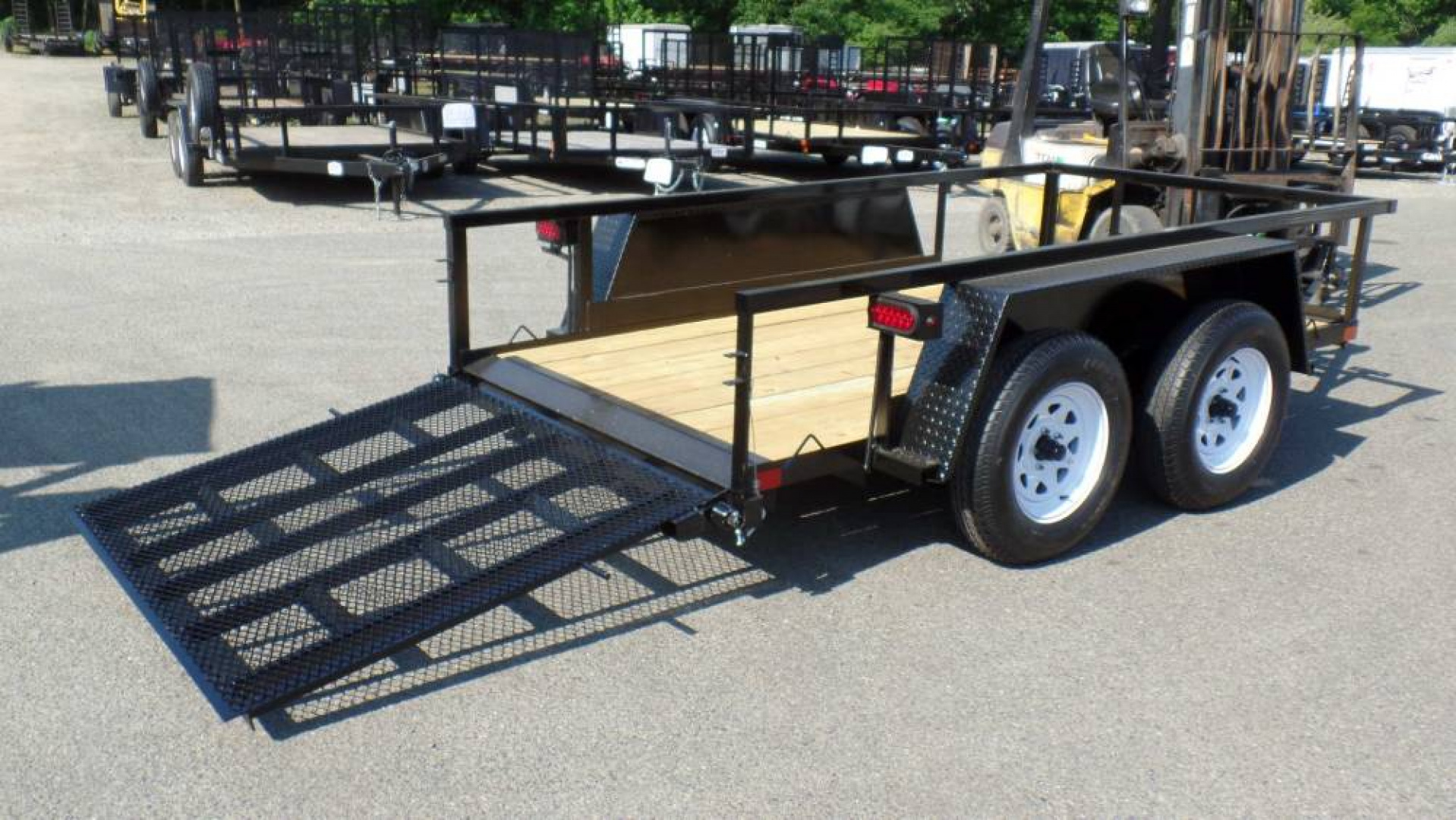 New Small But Mighty 5X10 Utility Trailer, 7,000 LB. GVWR,Low Deck Height to load Mini Skid Steer, Stump Grinder