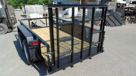 New Small But Mighty 5X10 Utility Trailer, 7,000 LB. GVWR,Low Deck Height to load Mini Skid Steer, Stump Grinder