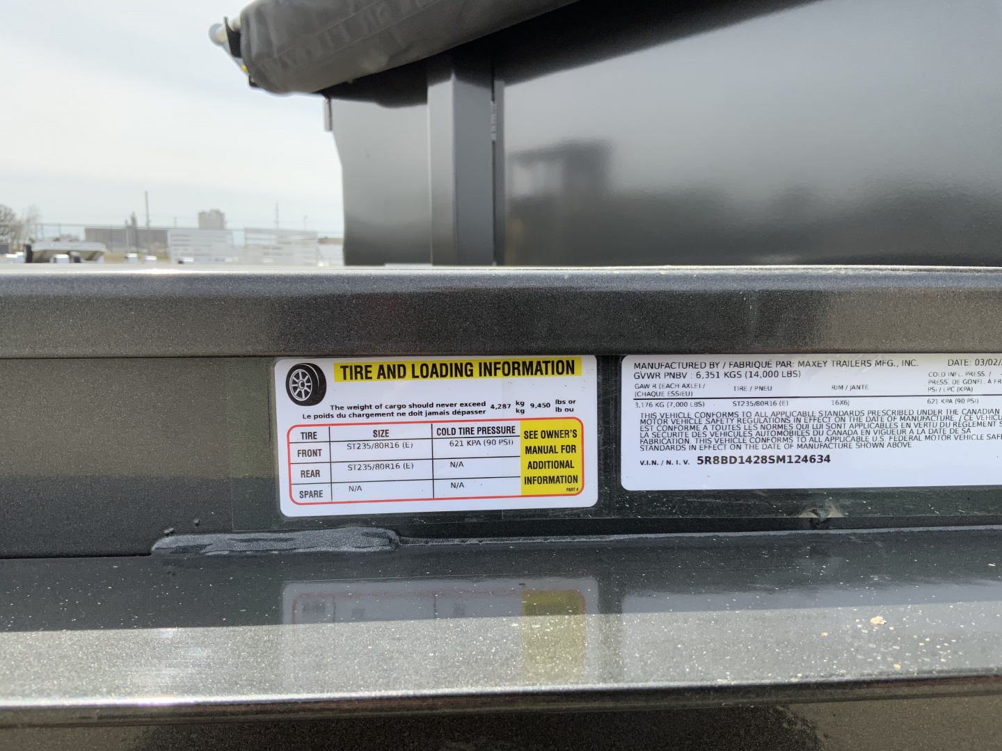 New 2025 MAXX-D DKX 83 X 14 Dump Trailer