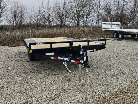 New 2026 Sure-Trac 8.5 x 16 10K Std Duty Flat Deck Deckover Trailer