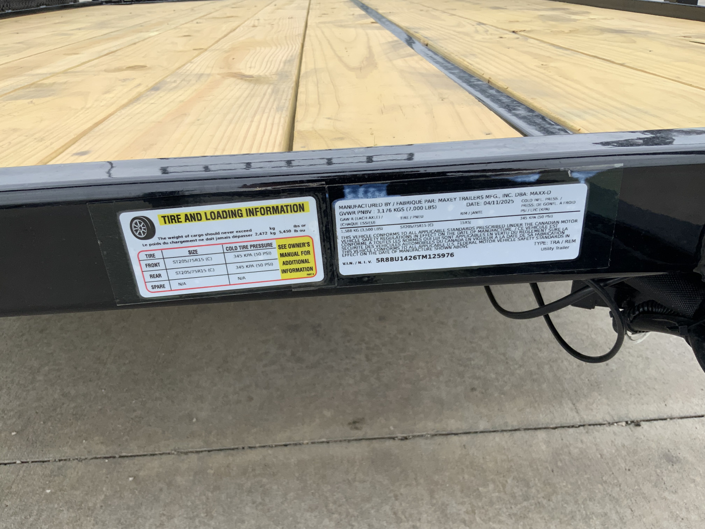 New 2025 MAXX-D U3X 14 X 83 Utility Trailer