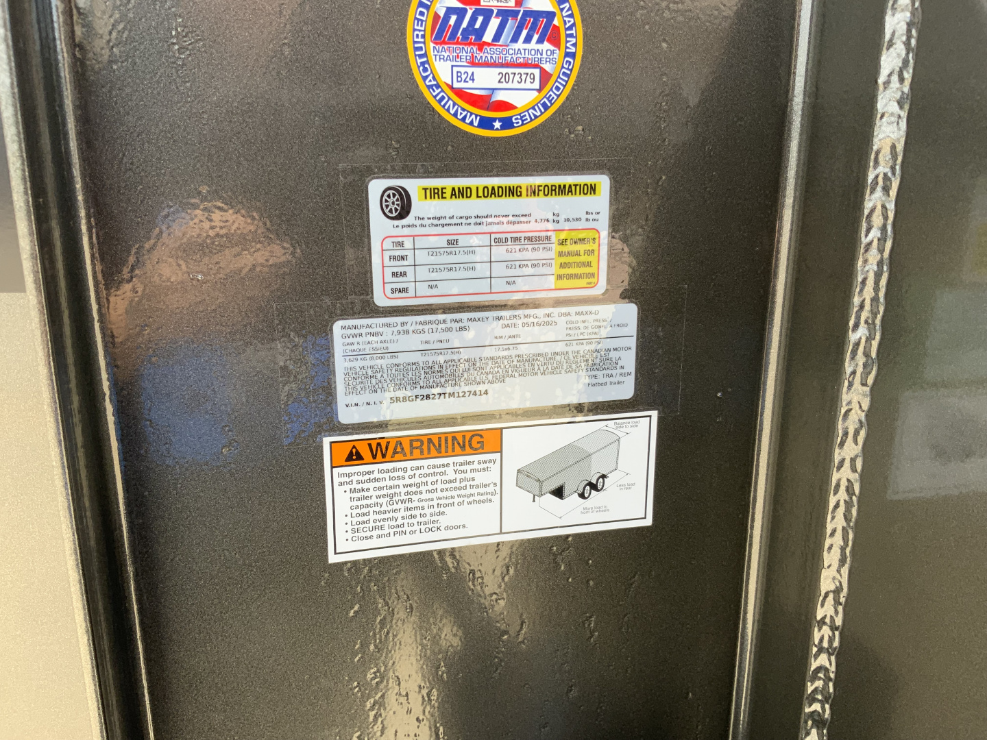 New 2025 MAXX-D GSX 208 102 X 28 Deckover Trailer