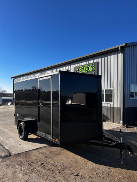 New 2026 Discovery Trailers 6.5X12 ELECTRIC BRAKES 6'4  INTERIOR HEIGHT, RAMP DOOR, BLACKOUT PACKAGE Cargo / Enclosed Trailer
