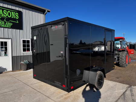 New 2026 Discovery Trailers 6.5X12 ELECTRIC BRAKES 6'4" INTERIOR HEIGHT, RAMP DOOR, BLACKOUT PACKAGE Cargo / Enclosed Trailer