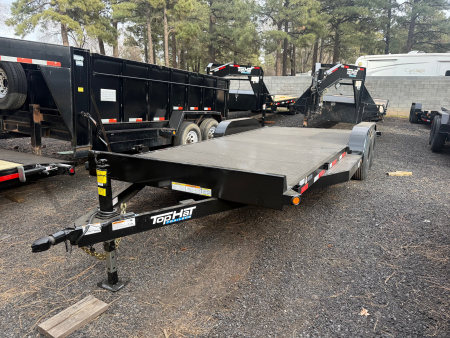 New 2026 Top Hat Trailers 83X20 10K All Steel Deck Carhauler Utility Trailer
