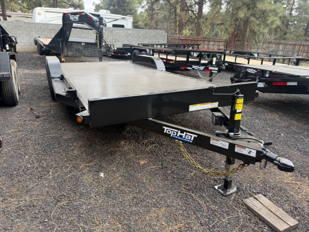 New 2026 Top Hat Trailers 83X20 10K All Steel Deck Carhauler Utility Trailer