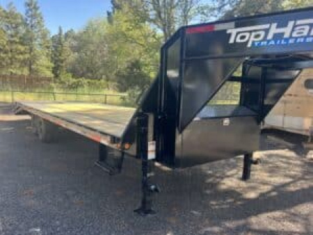 New 2026 Top Hat Trailers 102X20+5 15.9K Flatbed Trailer
