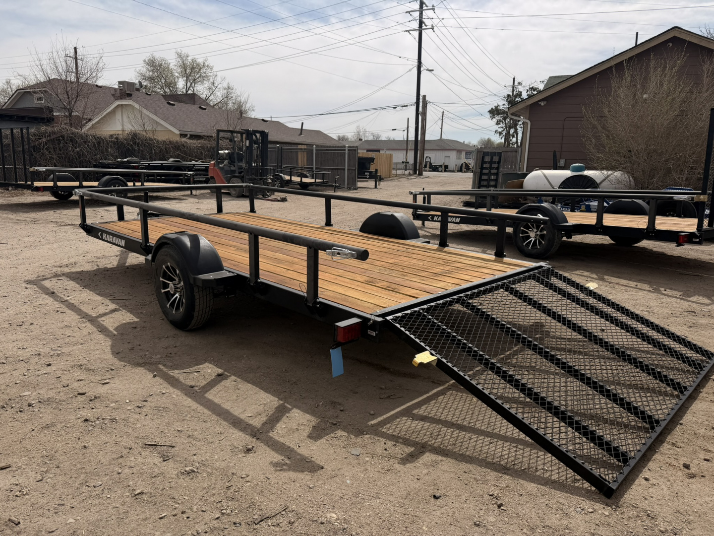 New 2026 Karavan 7-14 Ramp Gate Utility W/ Fold Down Sides 3K GVWR