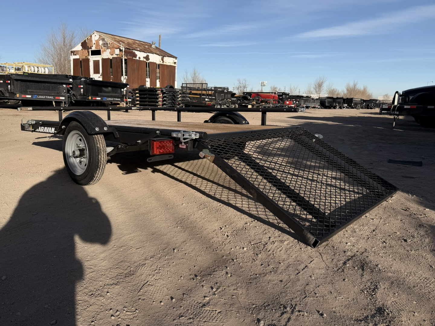 New 2026 Karavan 5-8 Ramp Gate Utility W/ Slide Down Sides 2K GVWR