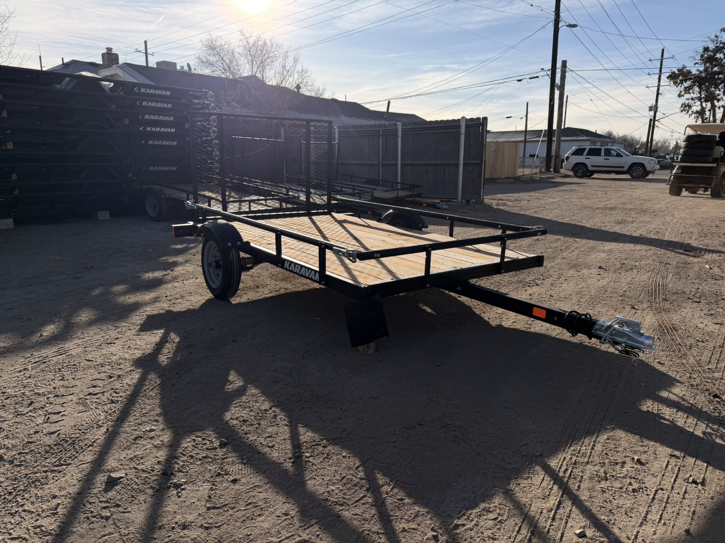 New 2026 Karavan 5-8 Ramp Gate Utility W/ Slide Down Sides 2K GVWR