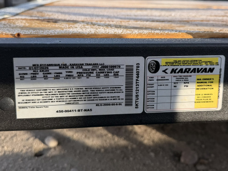 New 2026 Karavan 5-8 Ramp Gate Utility W/ Slide Down Sides 2K GVWR