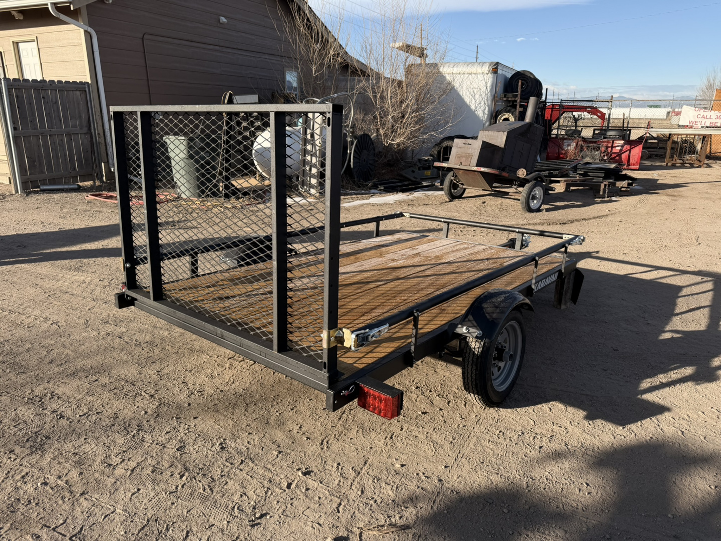 New 2026 Karavan 5-8 Ramp Gate Utility W/ Slide Down Sides 2K GVWR