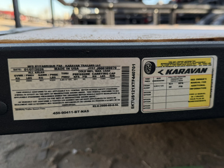 New 2026 Karavan 5-8 Ramp Gate Utility W/ Slide Down Sides 2K GVWR