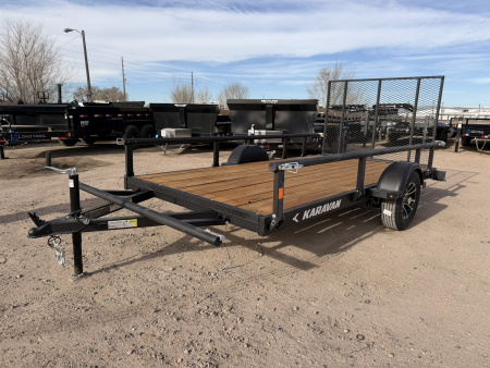 New 2026 Karavan 6-12 Ramp Gate Utility W/ Fold Down Sides 3K GVWR