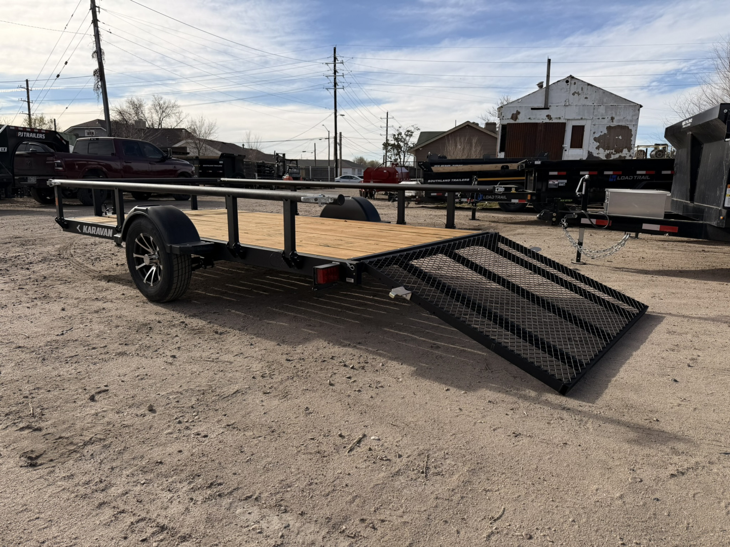 New 2026 Karavan 6-12 Ramp Gate Utility W/ Fold Down Sides 3K GVWR