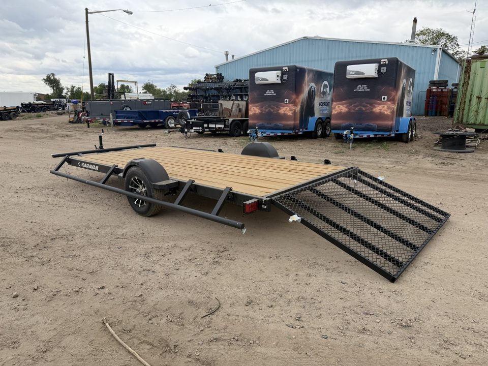 New 2026 Karavan 7-14 Ramp Gate Utility W/ Front Side Gate 3K GVWR
