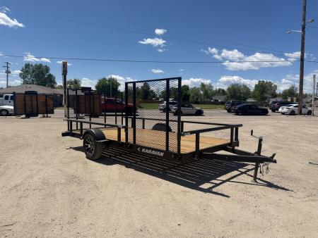 New 2026 Karavan 7-14 Ramp Gate Utility W/ Front Side Gate 3K GVWR