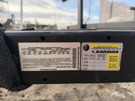 New 2026 Karavan 7-14 Ramp Gate Utility W/ Front Side Gate 3K GVWR