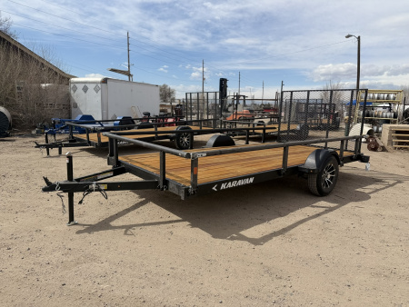 New 2026 Karavan 7-14 Ramp Gate Utility W/ Fold Down Sides 3K GVWR