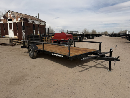 New 2026 Karavan 7-14 Ramp Gate Utility W/ Fold Down Sides 3K GVWR