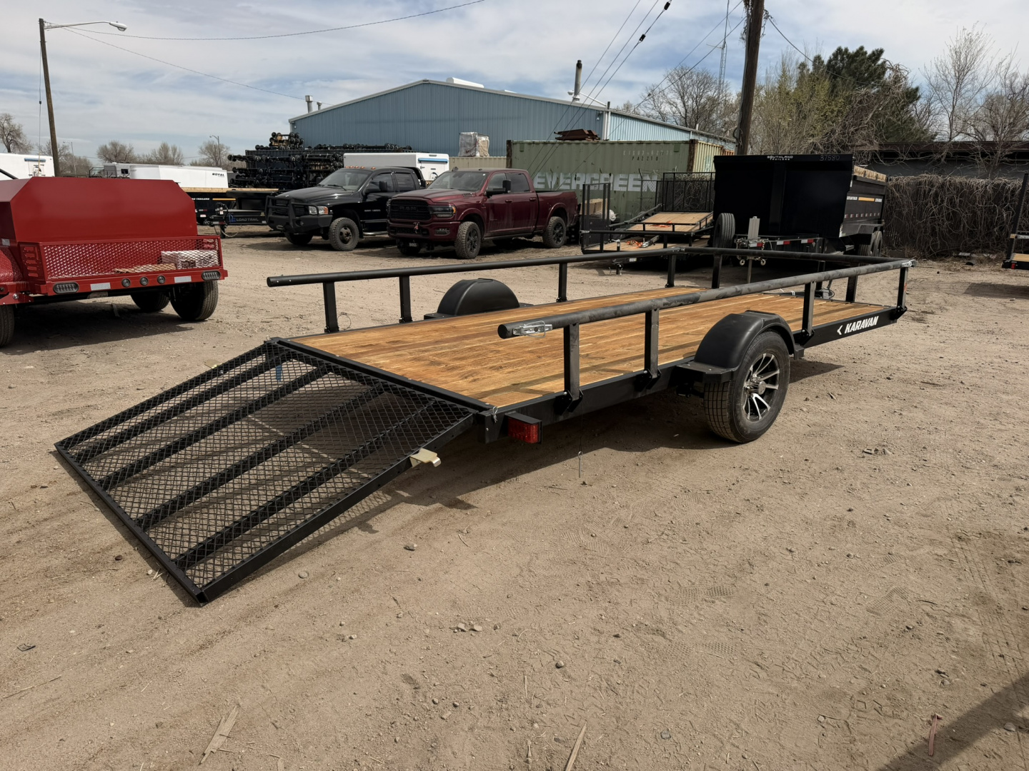 New 2026 Karavan 7-14 Ramp Gate Utility W/ Fold Down Sides 3K GVWR