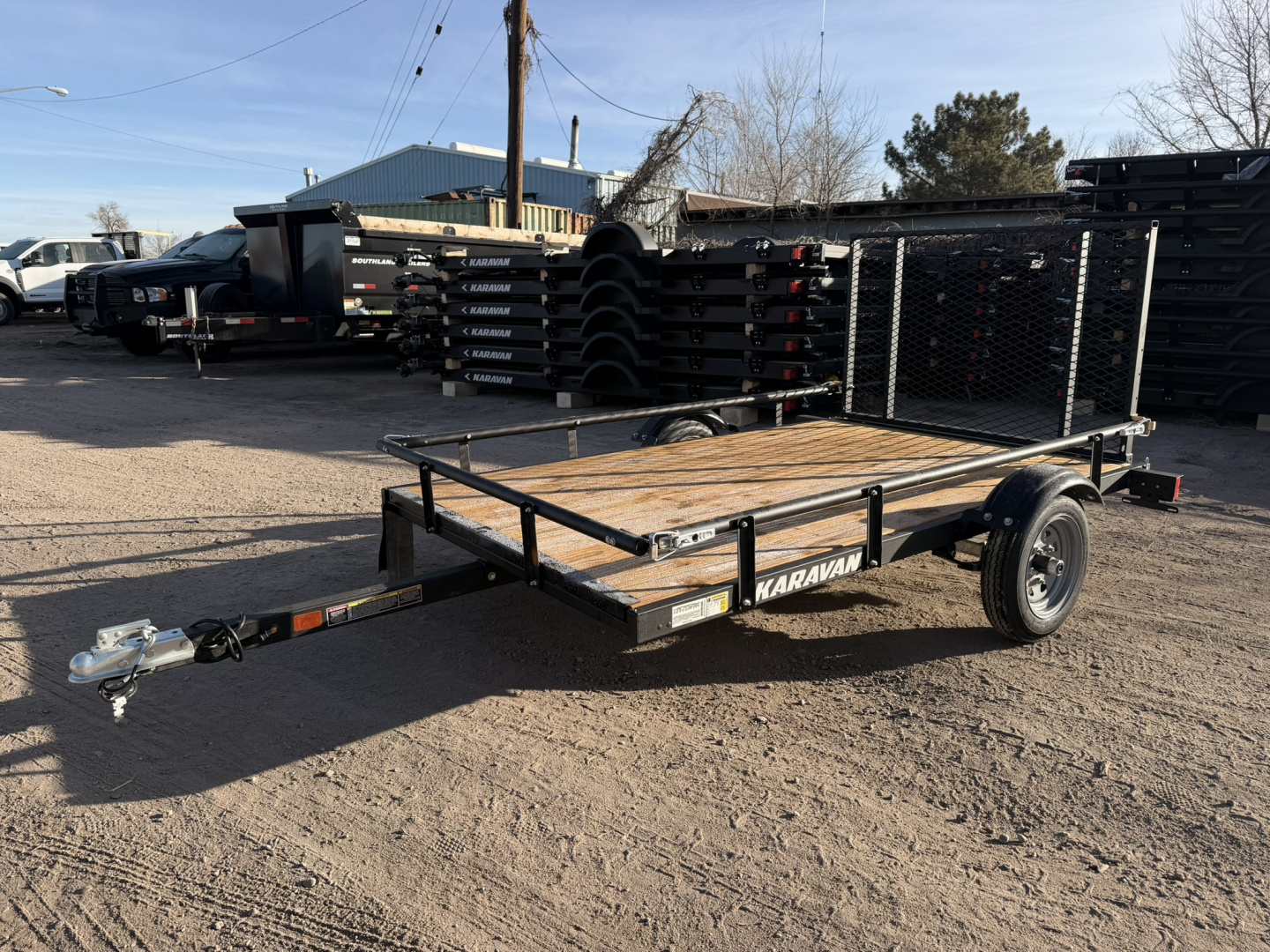 New 2026 KARA 5-8 Ramp Gate Utility W/ Slide Down Sides 2K GVWR